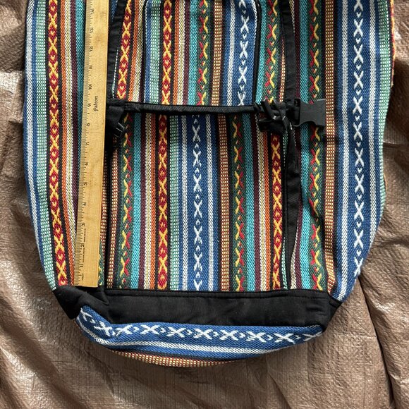 Unique colorful woven 30L backpack - Picture 2 of 6